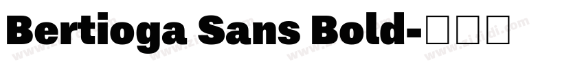 Bertioga Sans Bold字体转换